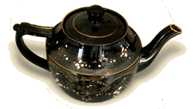 Teapot, purchased at McCuaig, Cheney General store, 1910.  Wedding gift for Grace Barton and Hector Allen.  Donation: Nettie Allen